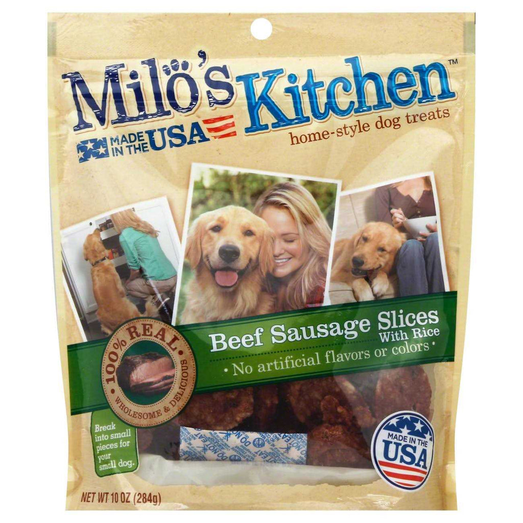 Beef Sausage Slices with Rice Dog Treats C92968