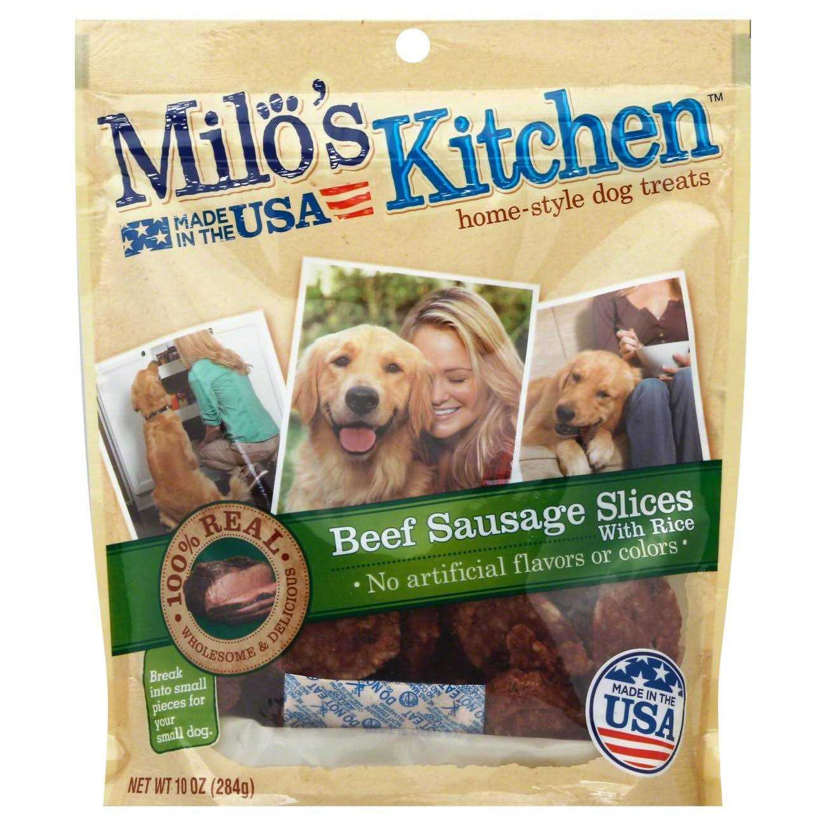 Beef Sausage Slices with Rice Dog Treats C92968