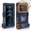 Waterproof Protective Case for Samsung Galaxy A12 and Phones Up to 6.9 Inch with Lanyard T15762