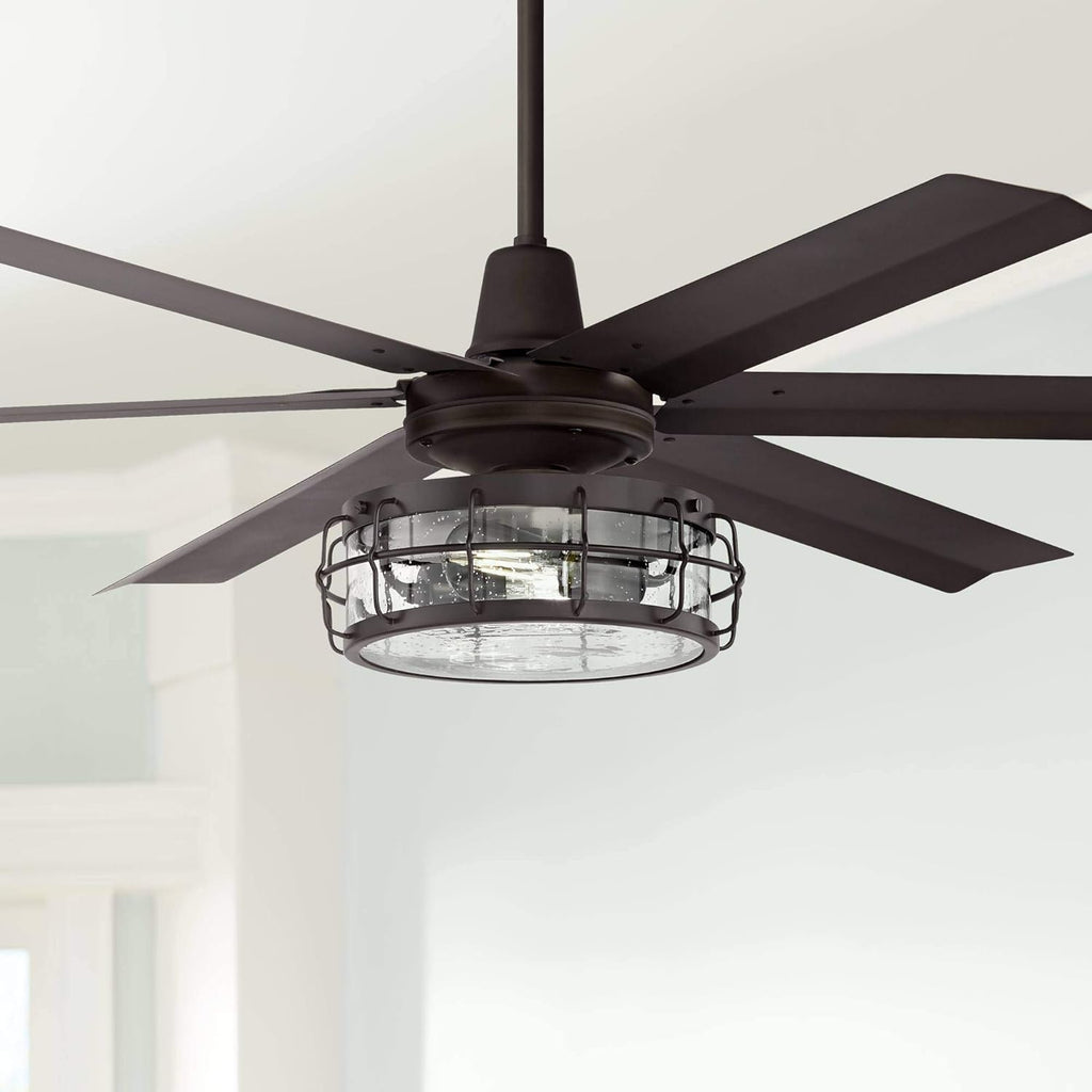 60 Turbina Max DC Modern Industrial Rustic Indoor Outdoor Ceiling Fan with Remote Control Brushed Nickel Silver Metal 5 Blades Damp Rated for Patio Exterior House Porch Garage Barn - Casa Vieja

60 DC Indoor Outdoor Ceiling Fan with Remote Control  Q32152
