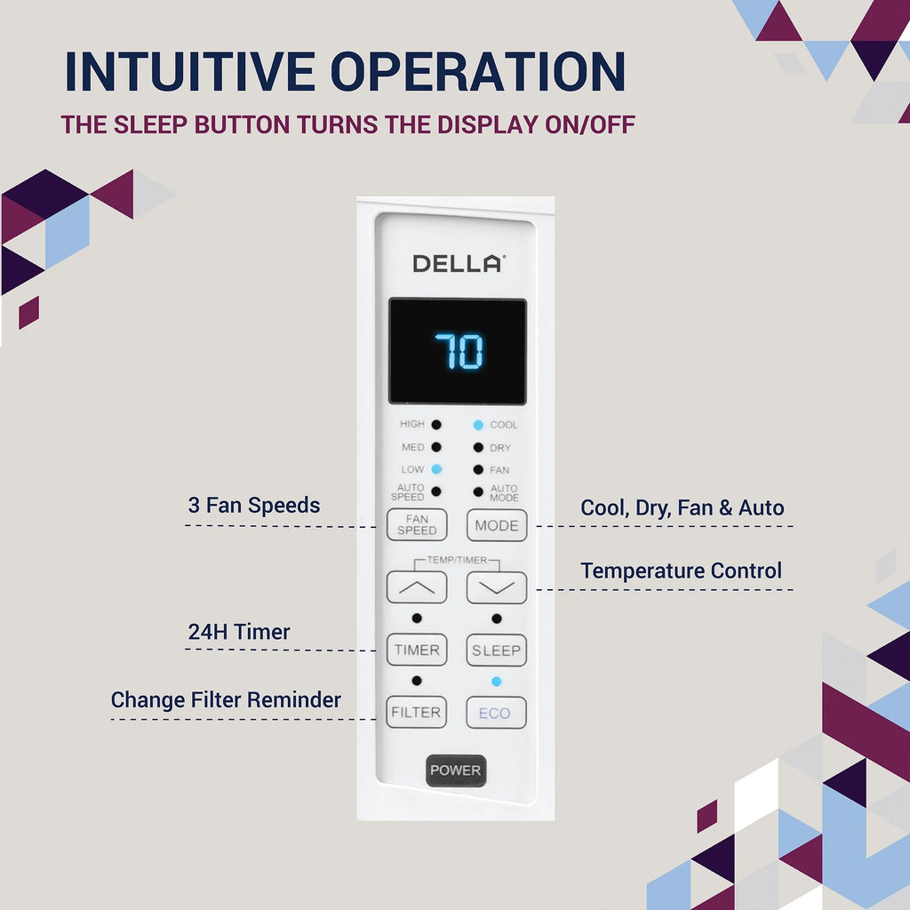 6000 BTU Window Air Conditioner with Remote Control H759