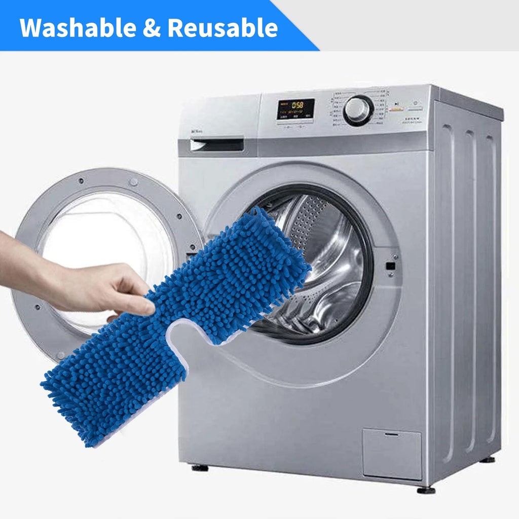 4-Pack Microfiber Replacement Mop Heads for Dual Action Mop K8434