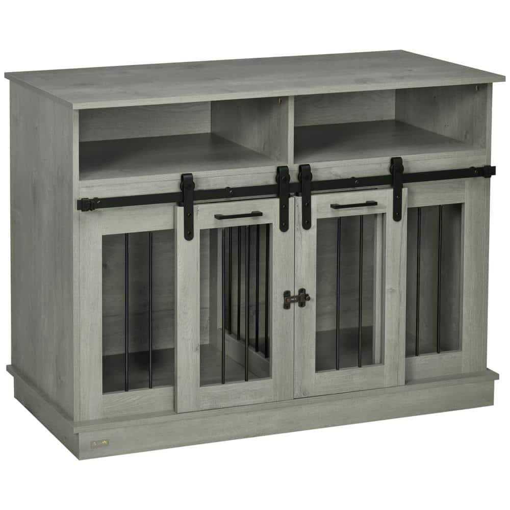 Large Dog Crate Furniture with Shelves H592
