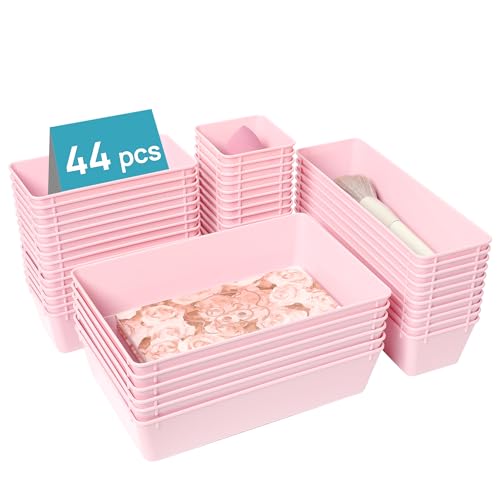 Clear Plastic 44 Pcs Drawer Organizer Set R5771