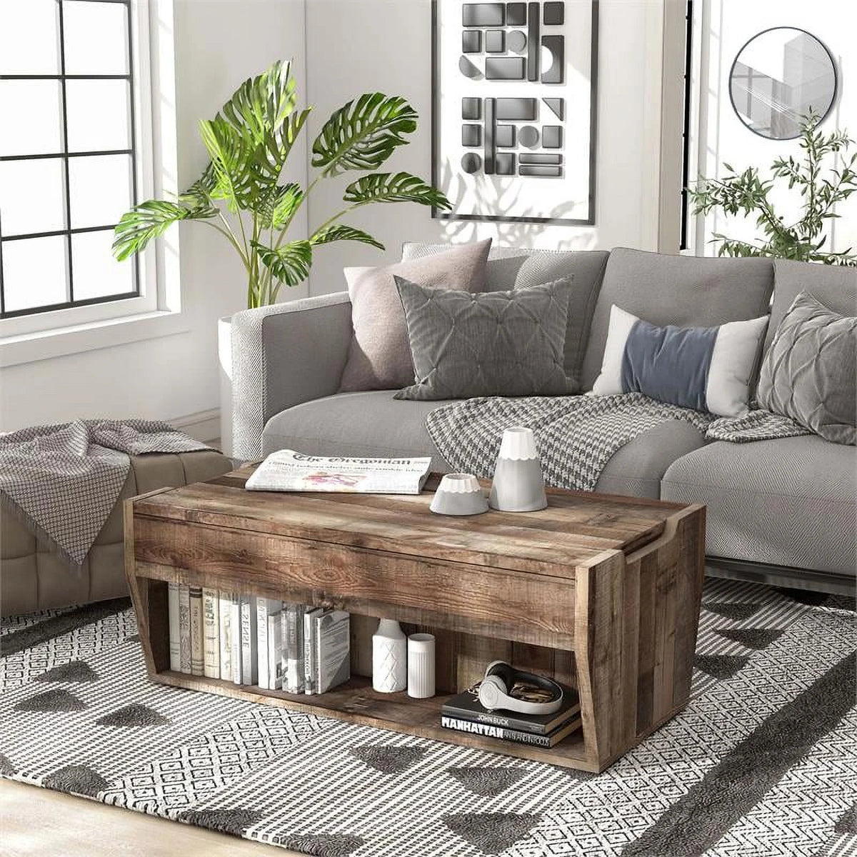 Wood Lift-Top Coffee Table Z10358