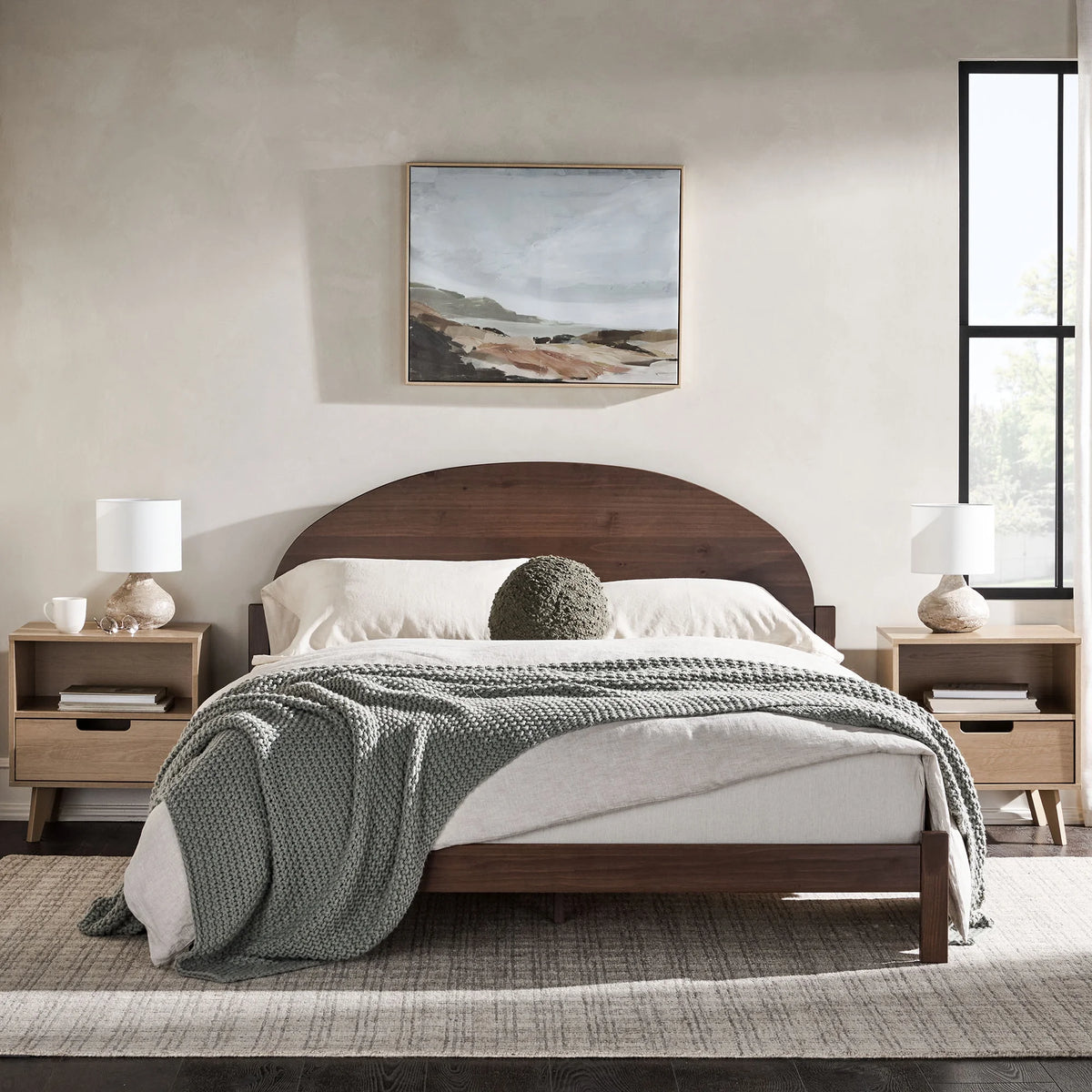 Solid Wood Queen Bed I65154