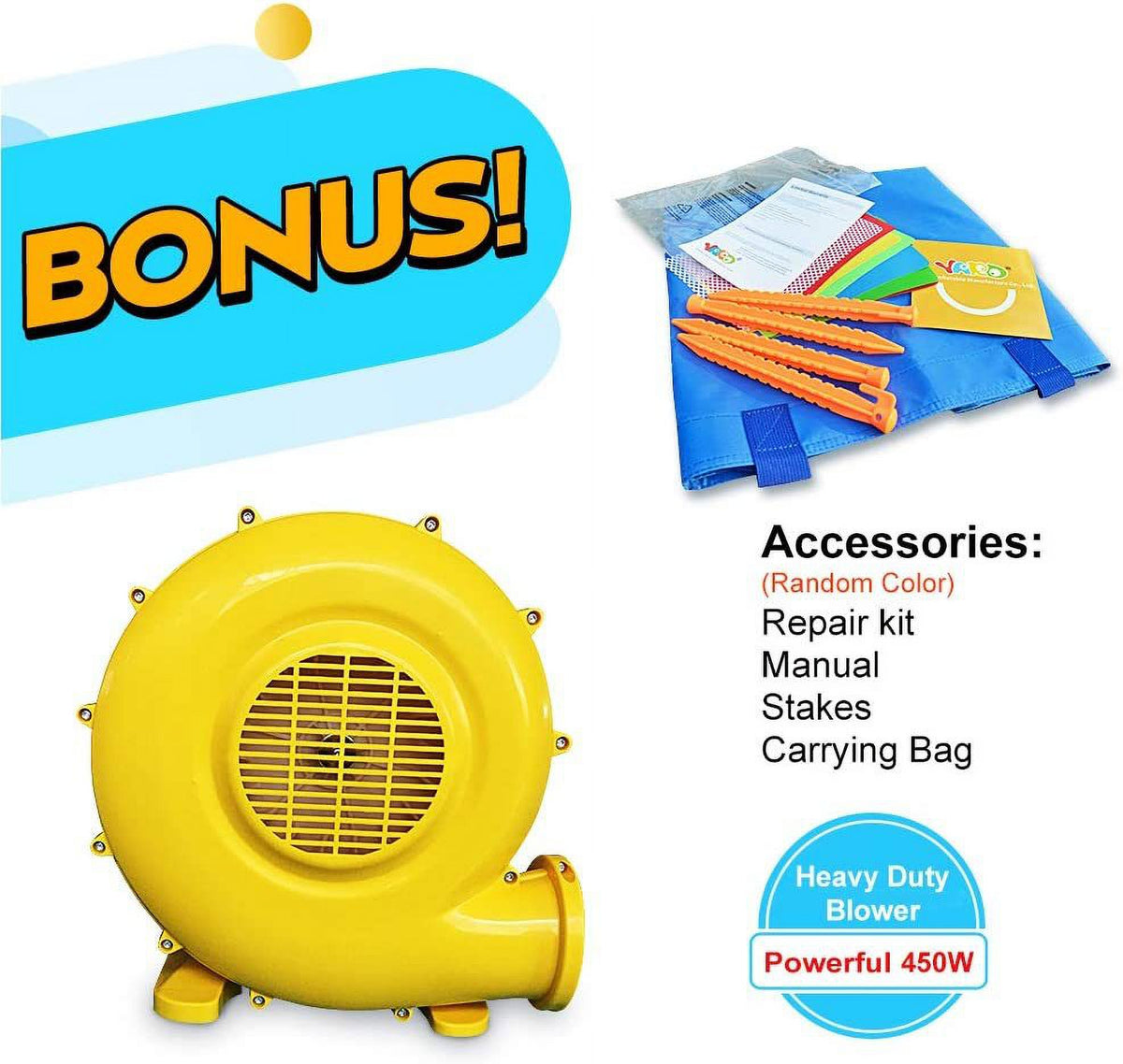 Bounce House with Slide and Air Blower T886