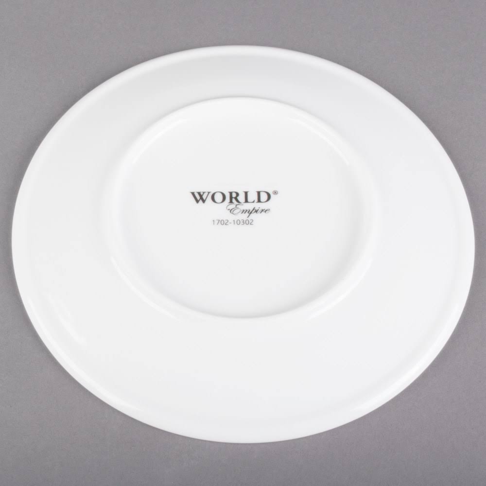 Alpine White Porcelain Coupe Plate - 36/Case D738699