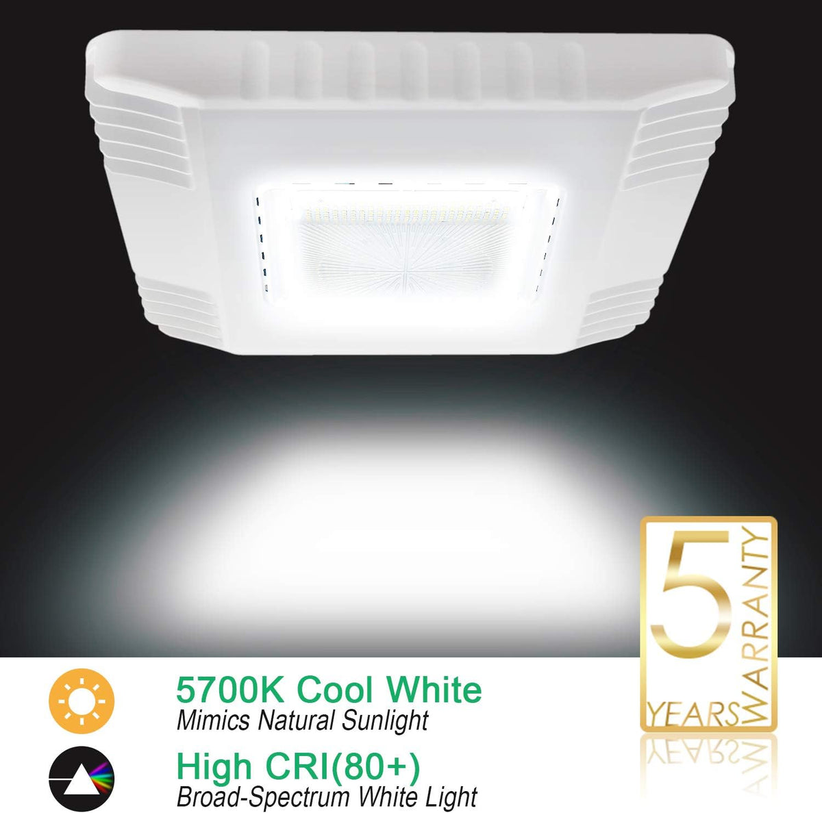 LED Canopy Light 150W 5700K IP65 Outdoor Ceiling Light P2695
