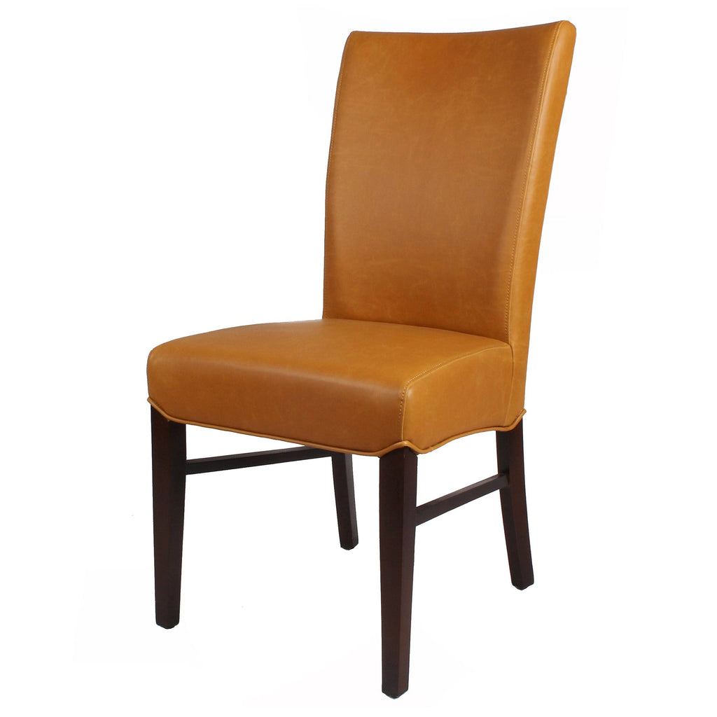 Bonded Leather Chair, Set of 2, Caramel N84574