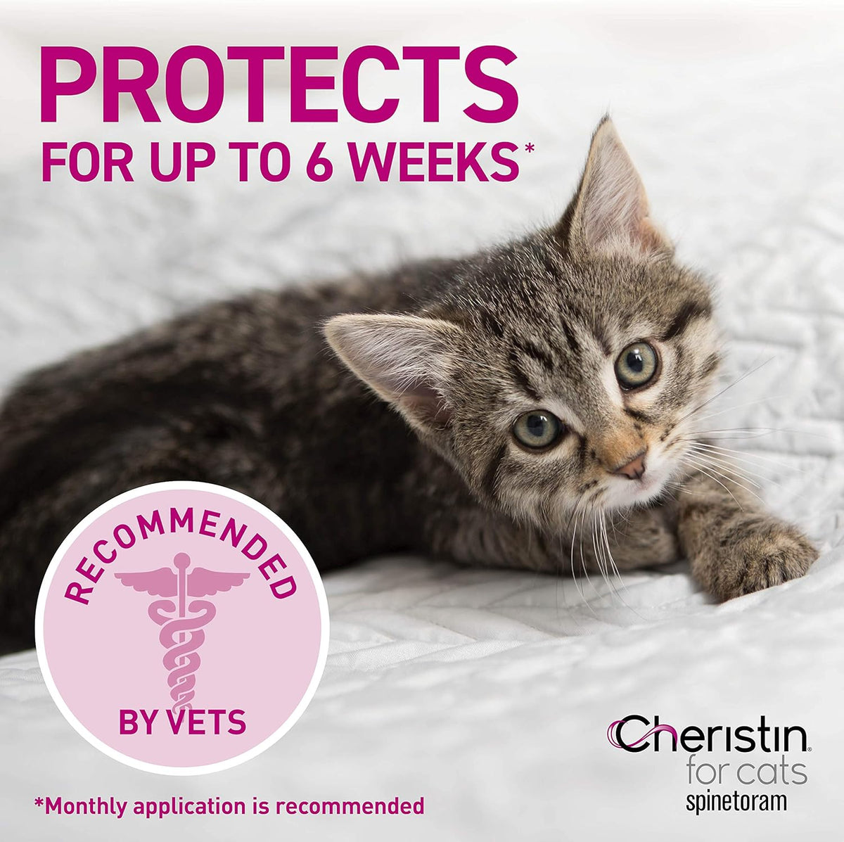 6 doses Topical Flea Prevention for Cats G864