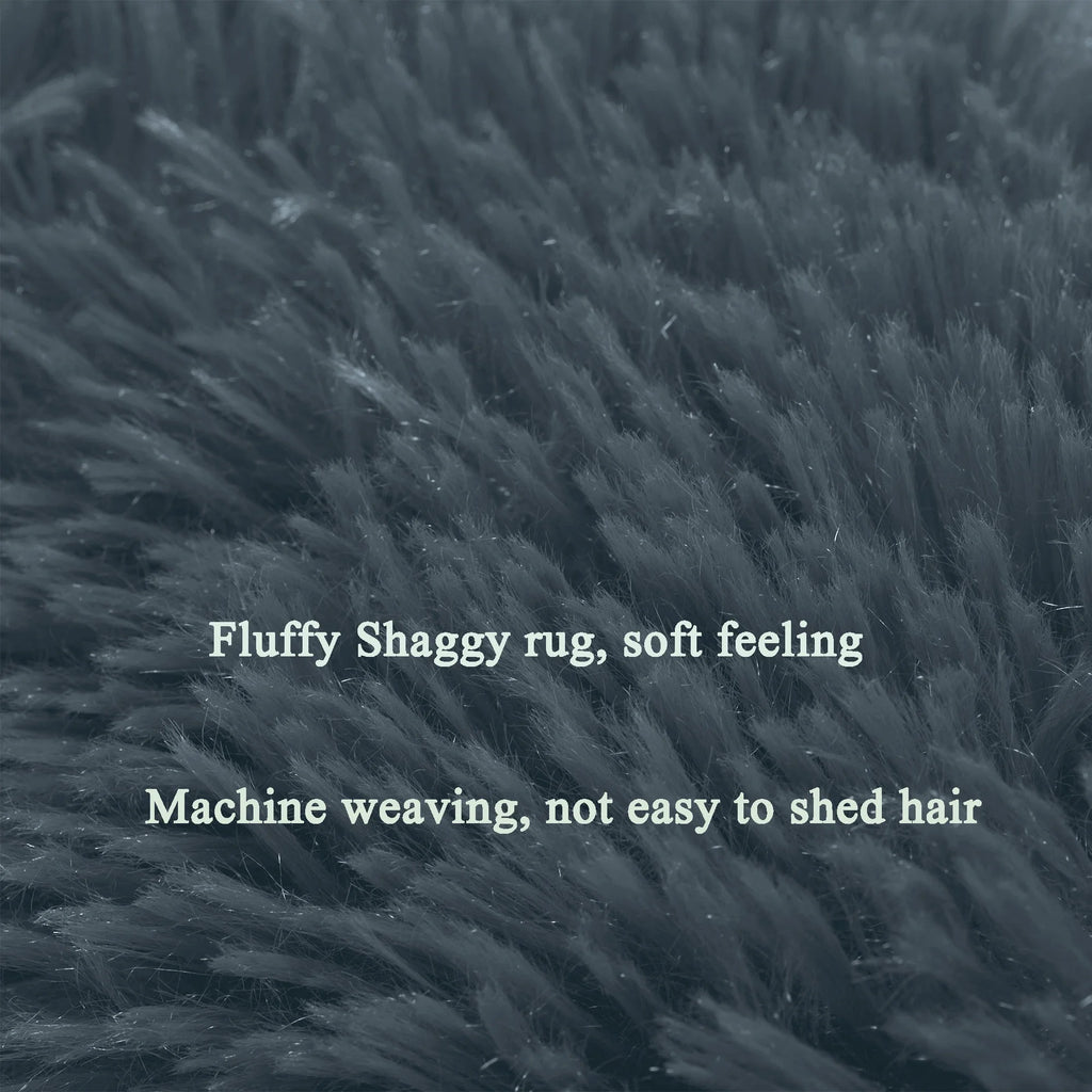 Black/Gray/Blue/Red Shaggy Area Rugs I864899