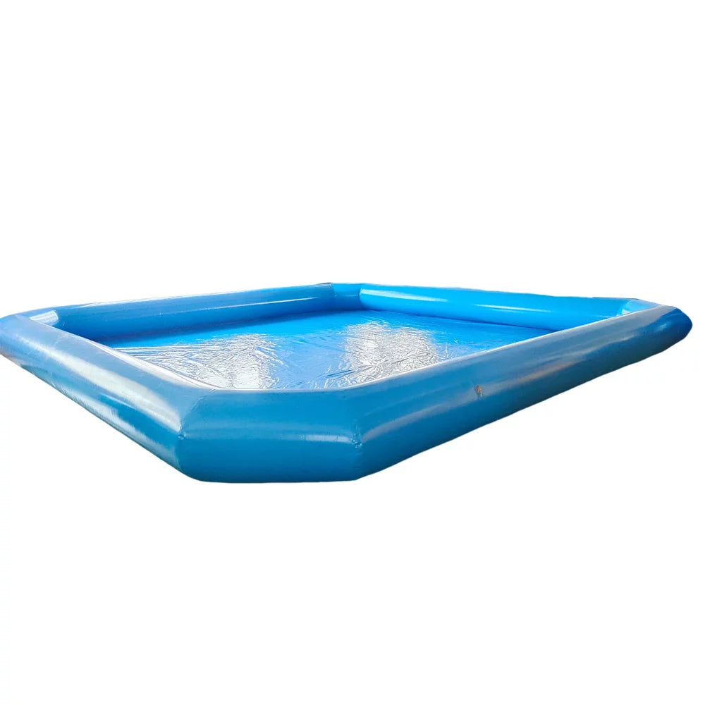 Large Inflatable PVC Square Swimming Pool 23x23x1.8ft Y123