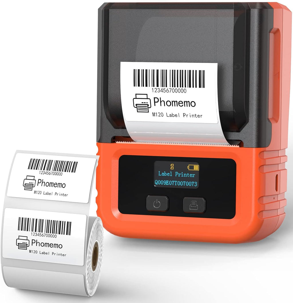 White Pack of 2 Bluetooth Thermal Label Printer X6800
