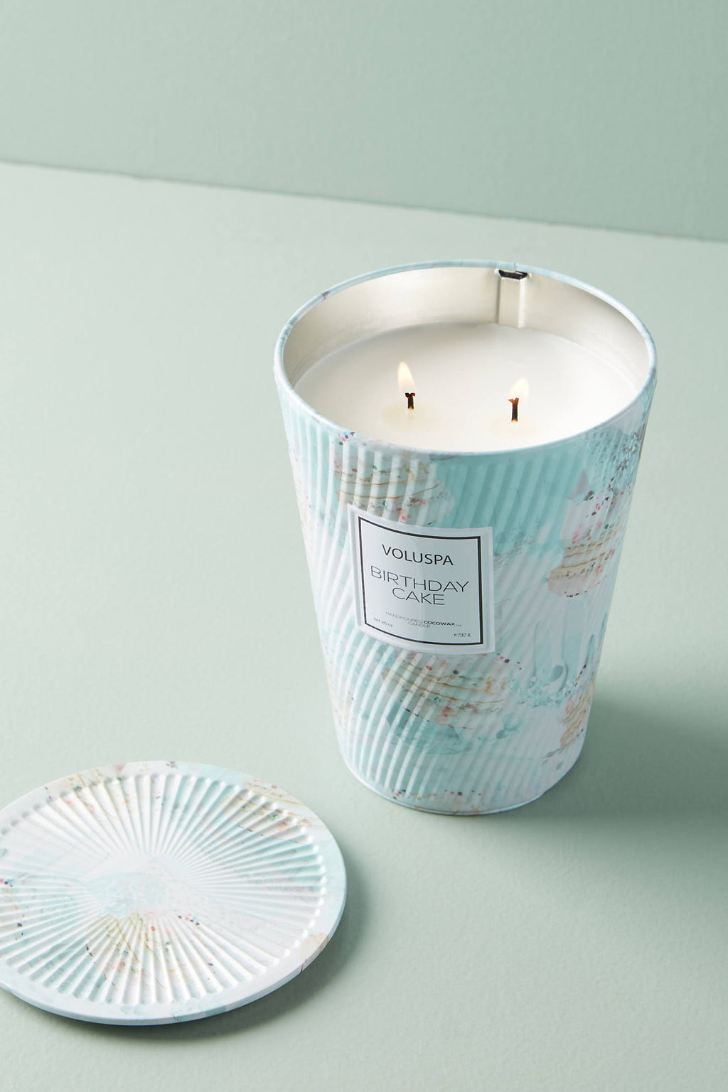 2 Wick Tin Table Candle W363731