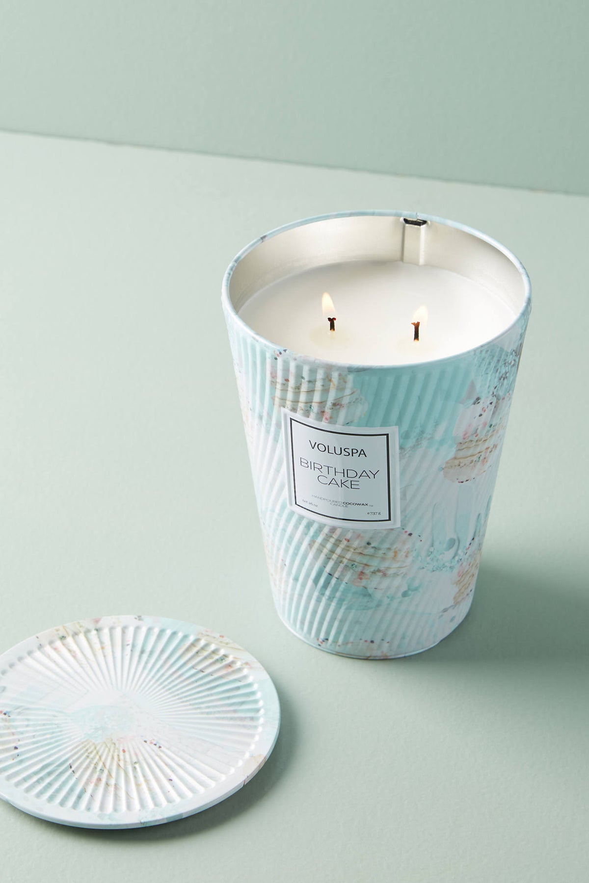 2 Wick Tin Table Candle W363731