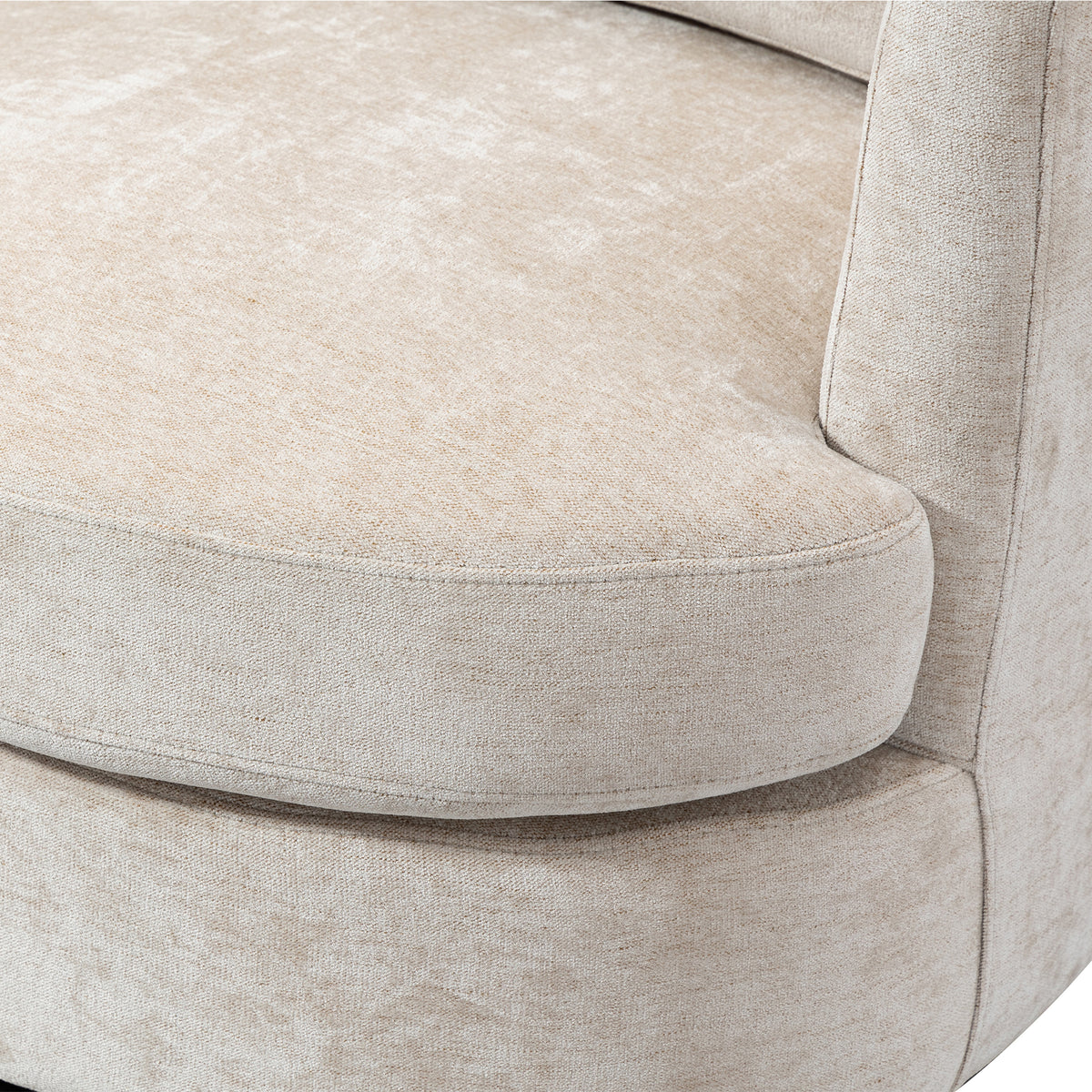 Chenille Round Swivel Accent Chair P23189