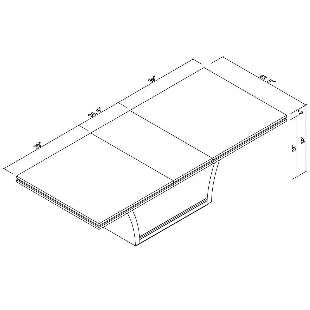 Modern Lacquer Wood Dining Table N386