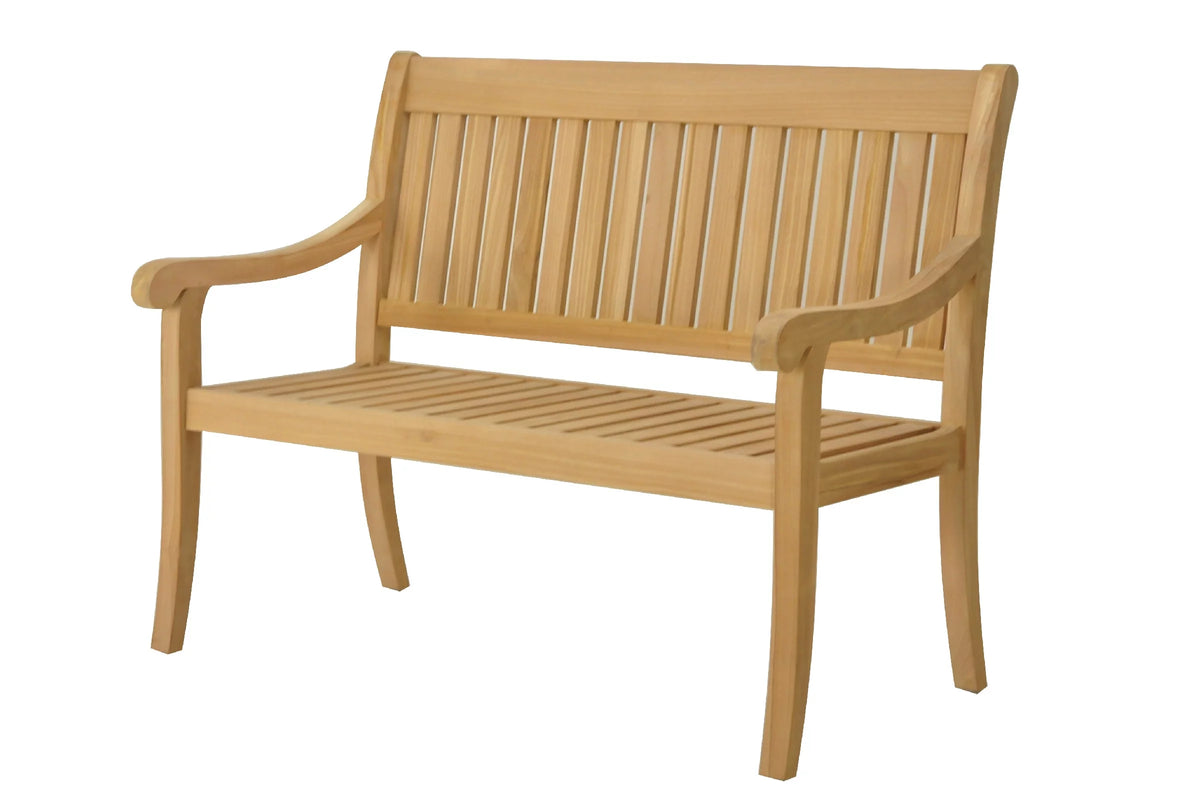 4 Feet Teak Wood Outdoor Bench O196826