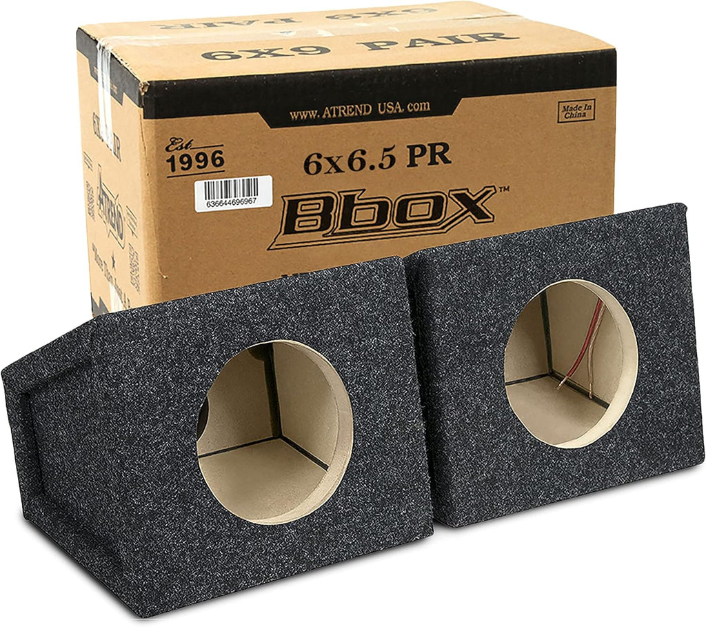 6.5" Speaker Enclosures, Set of 2 (Black) H817103
