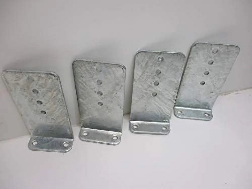 5" by 10" Galvanized Pontoon Boat Trailer Bunk Bolster L Brackets E62424