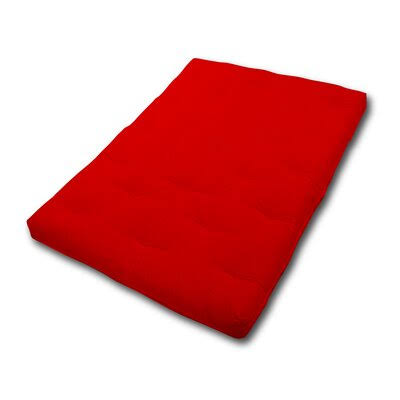 Red Full 6 Inch Futon Mattress Z123
