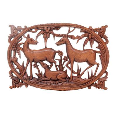 Hand-Crafted Wood Panel Wall Decor V3917