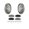 Front Coated Disc Brake Rotors And Ceramic Pads Kit R6707