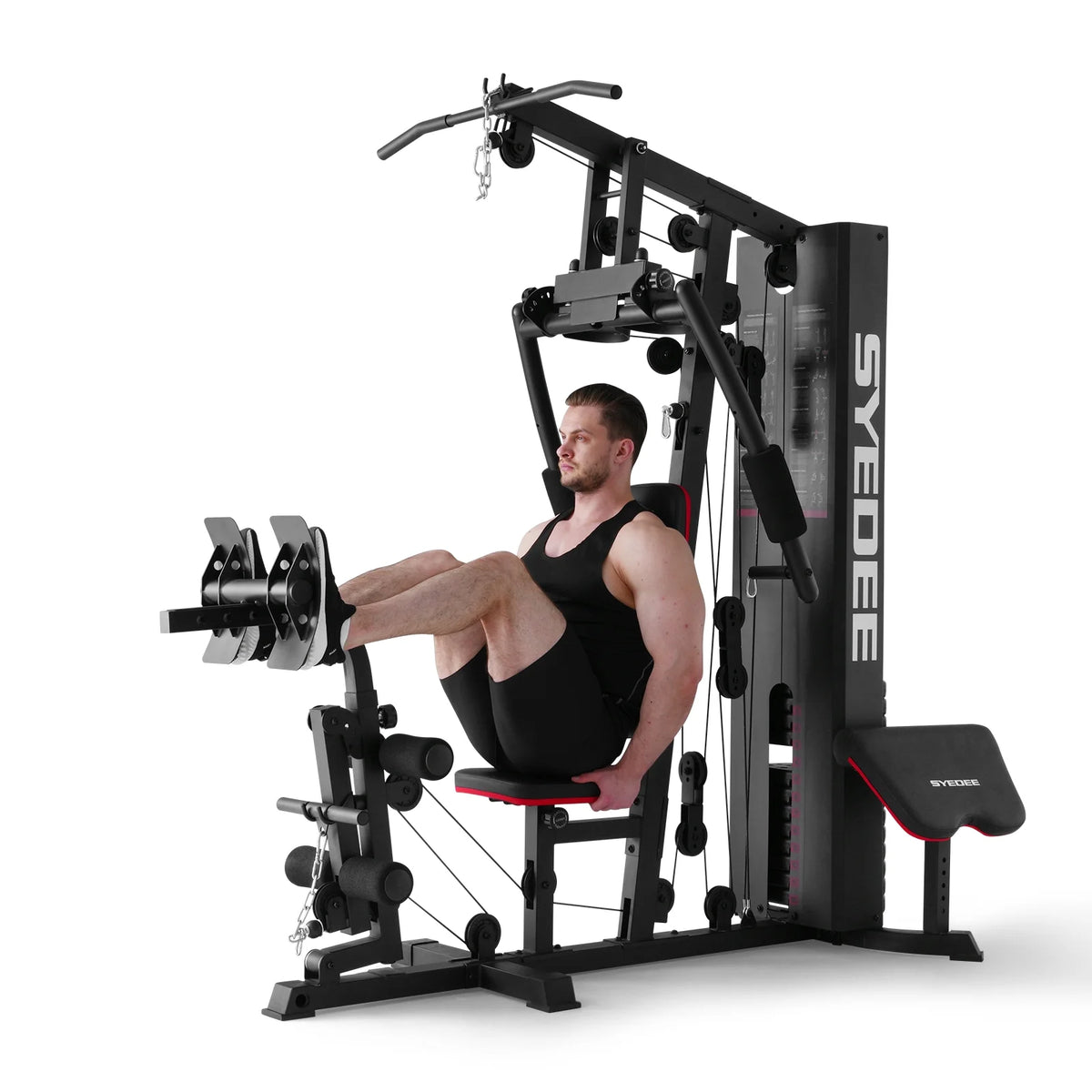 Home Gym Station with 150LBS Weight Stack C856