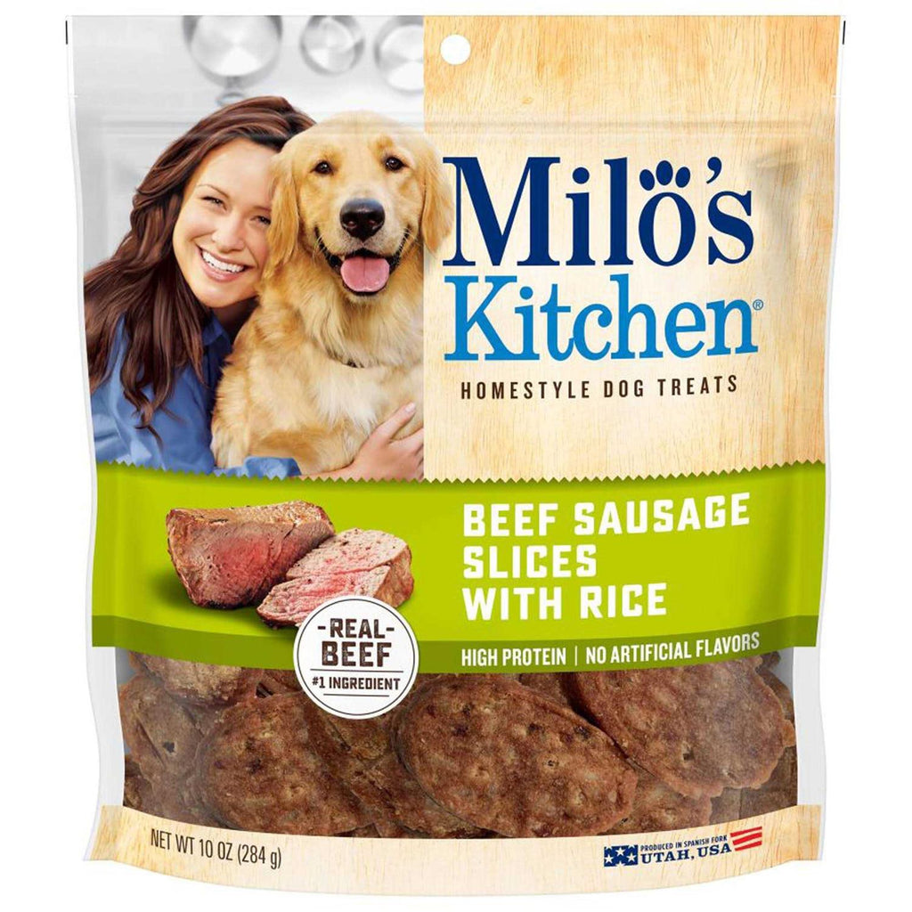 Beef Sausage Slices with Rice Dog Treats C92968
