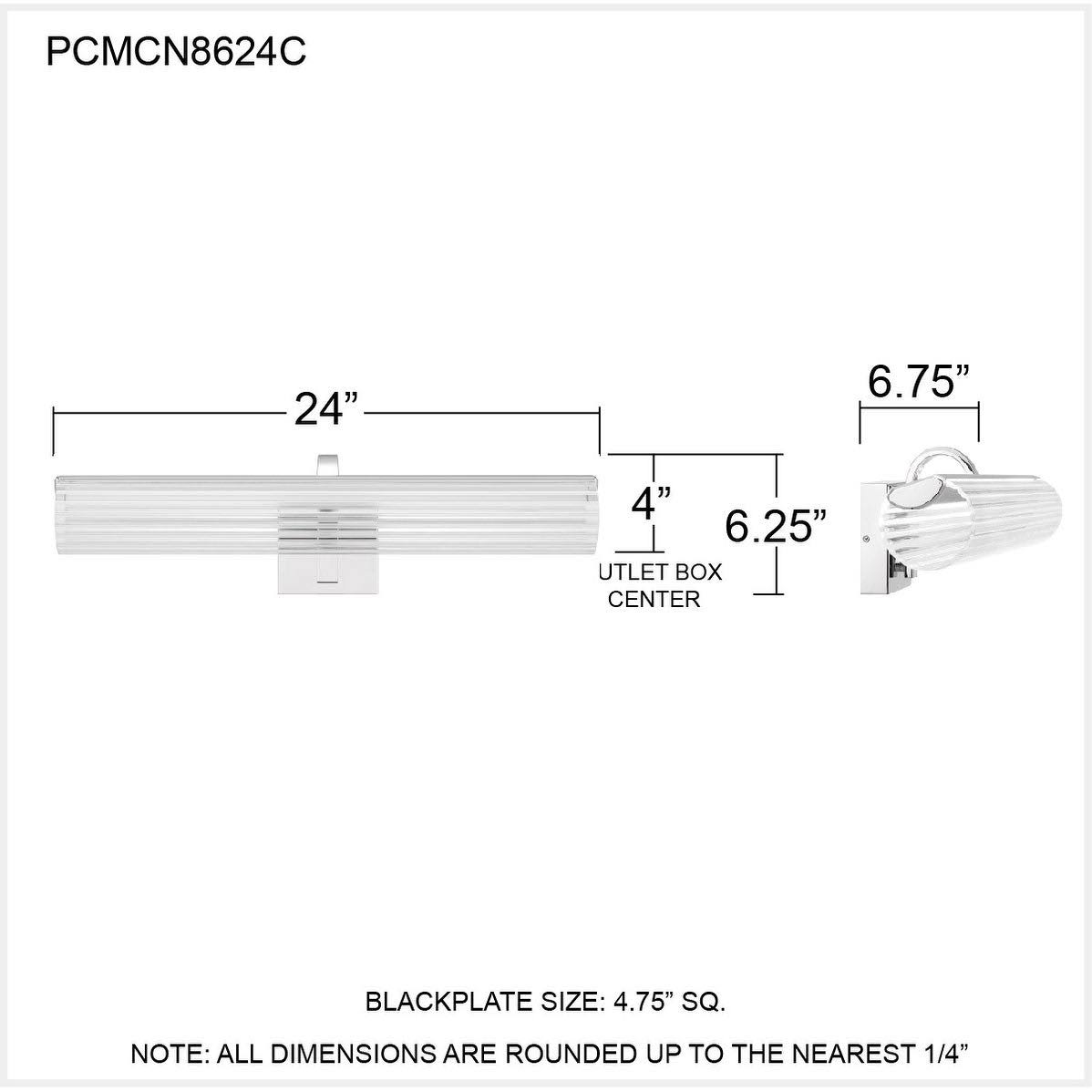 Polished Chrome Bath Light V871730