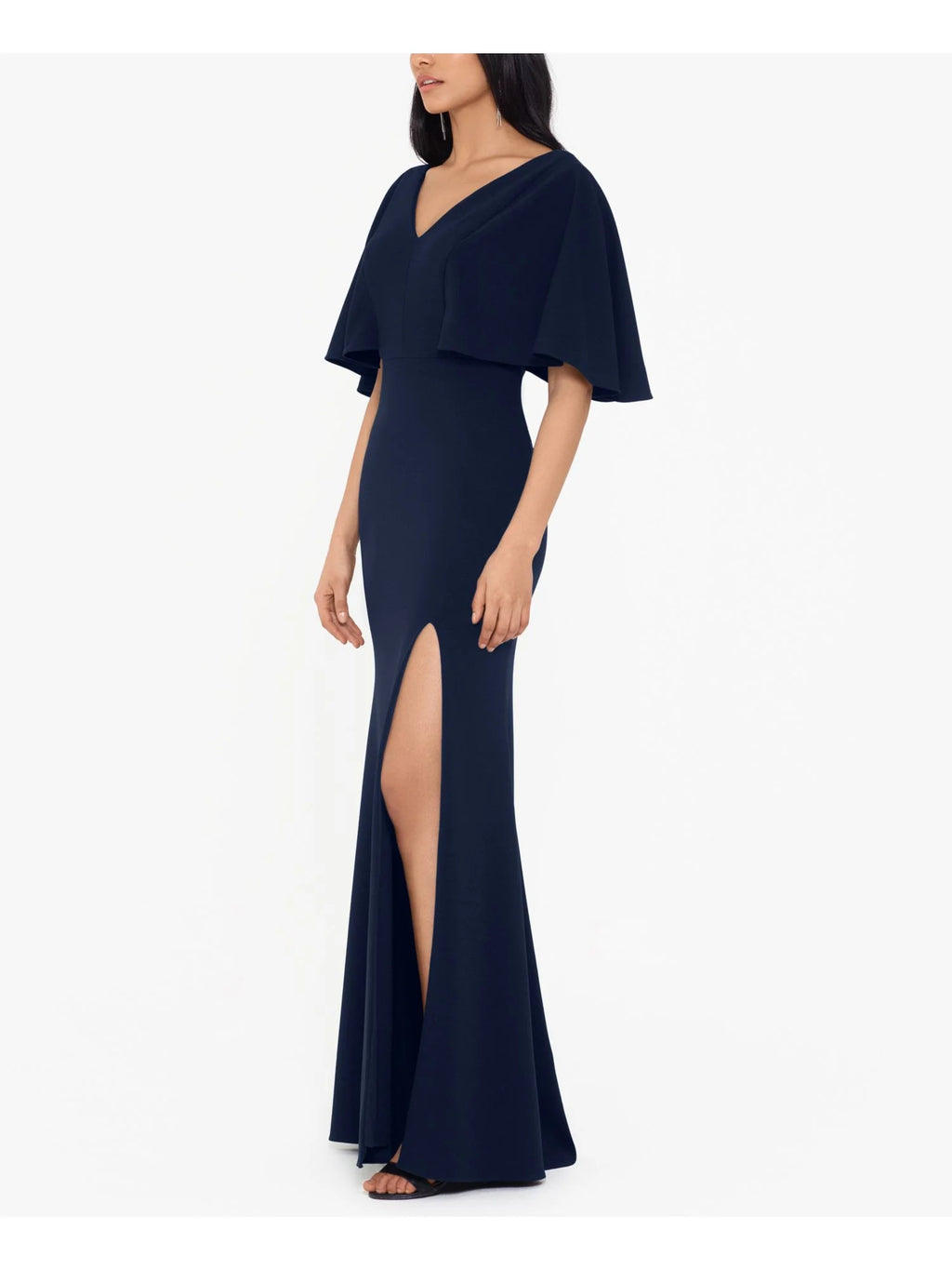 Navy Sheath Dress Petites 6P R40771