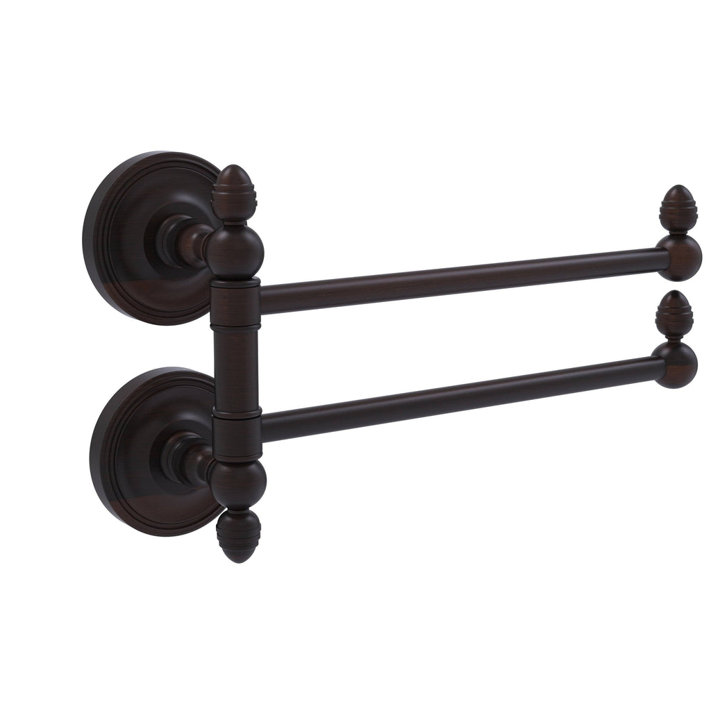 Satin Chrome Swing Arm Towel Rail D2530