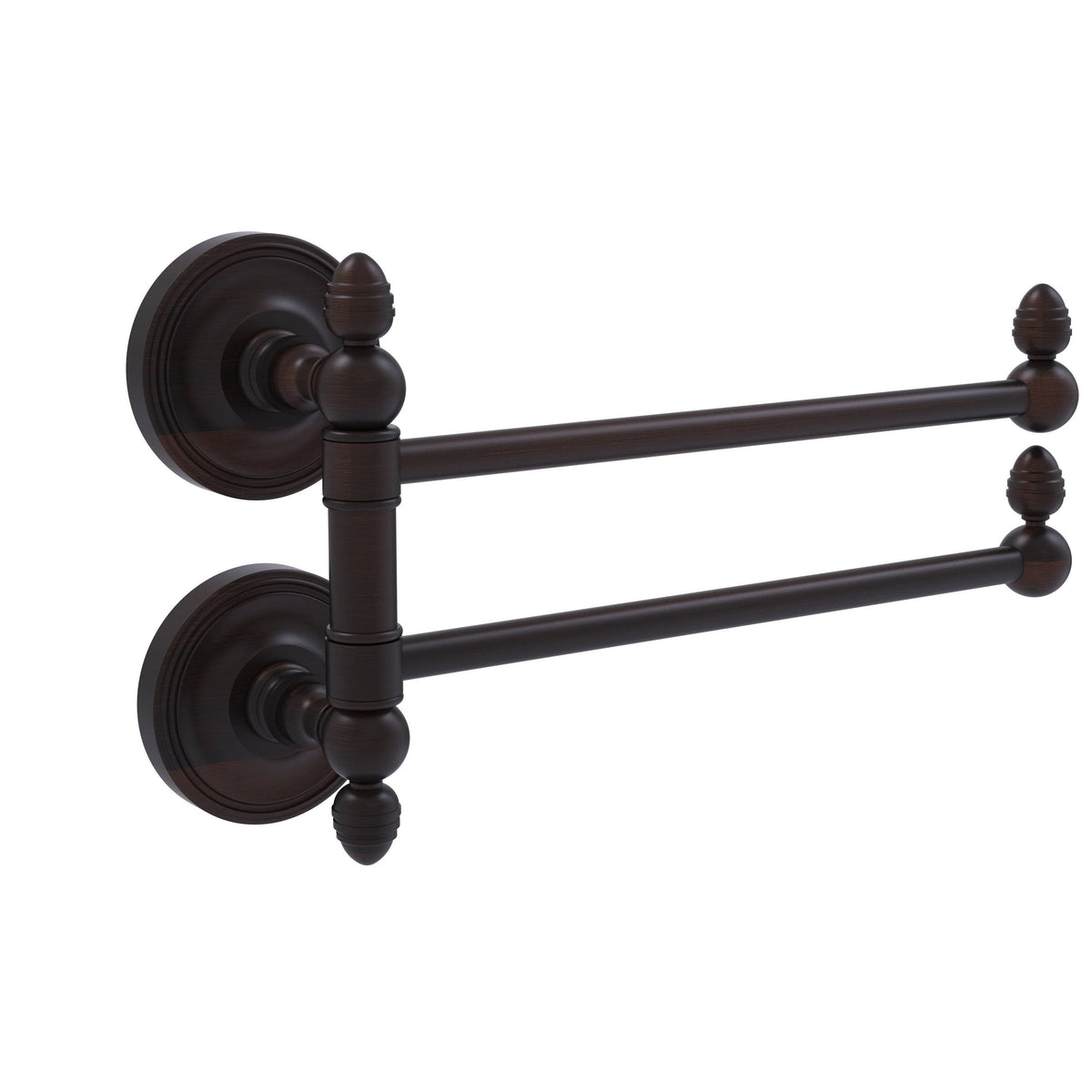 Satin Chrome Swing Arm Towel Rail D2530