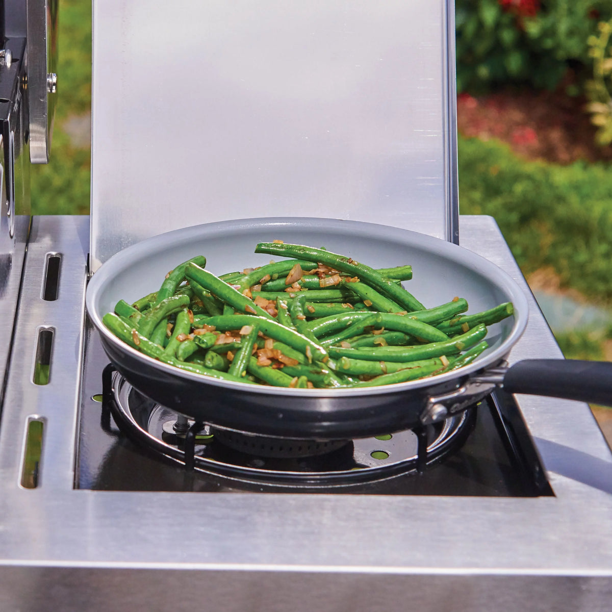 Five-Burner Propane Gas Grill with Side Burner K32815