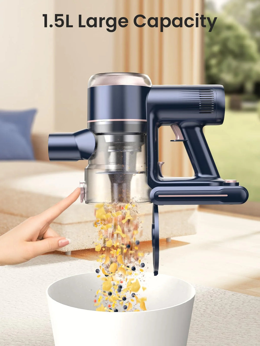 Cordless Stick Vacuum 60mins 450W 38KPa Lightweight L747