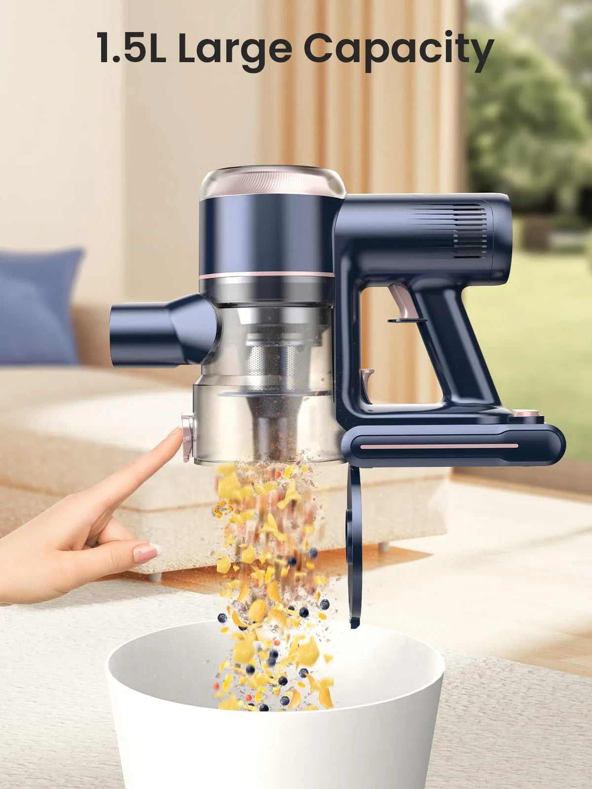 Cordless Stick Vacuum 60mins 450W 38KPa Lightweight L747