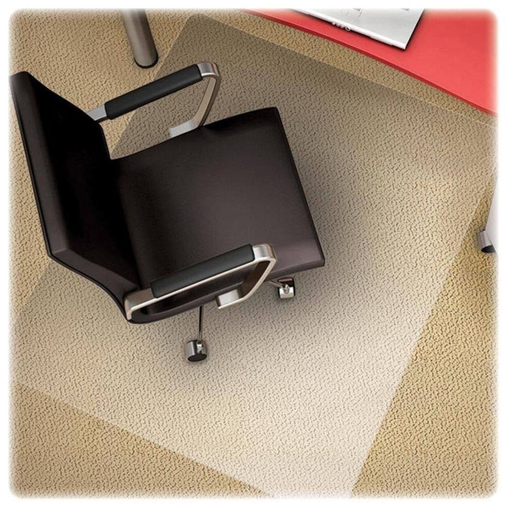 Clear Rectangle Chair Mat for Low Pile Carpet A18041