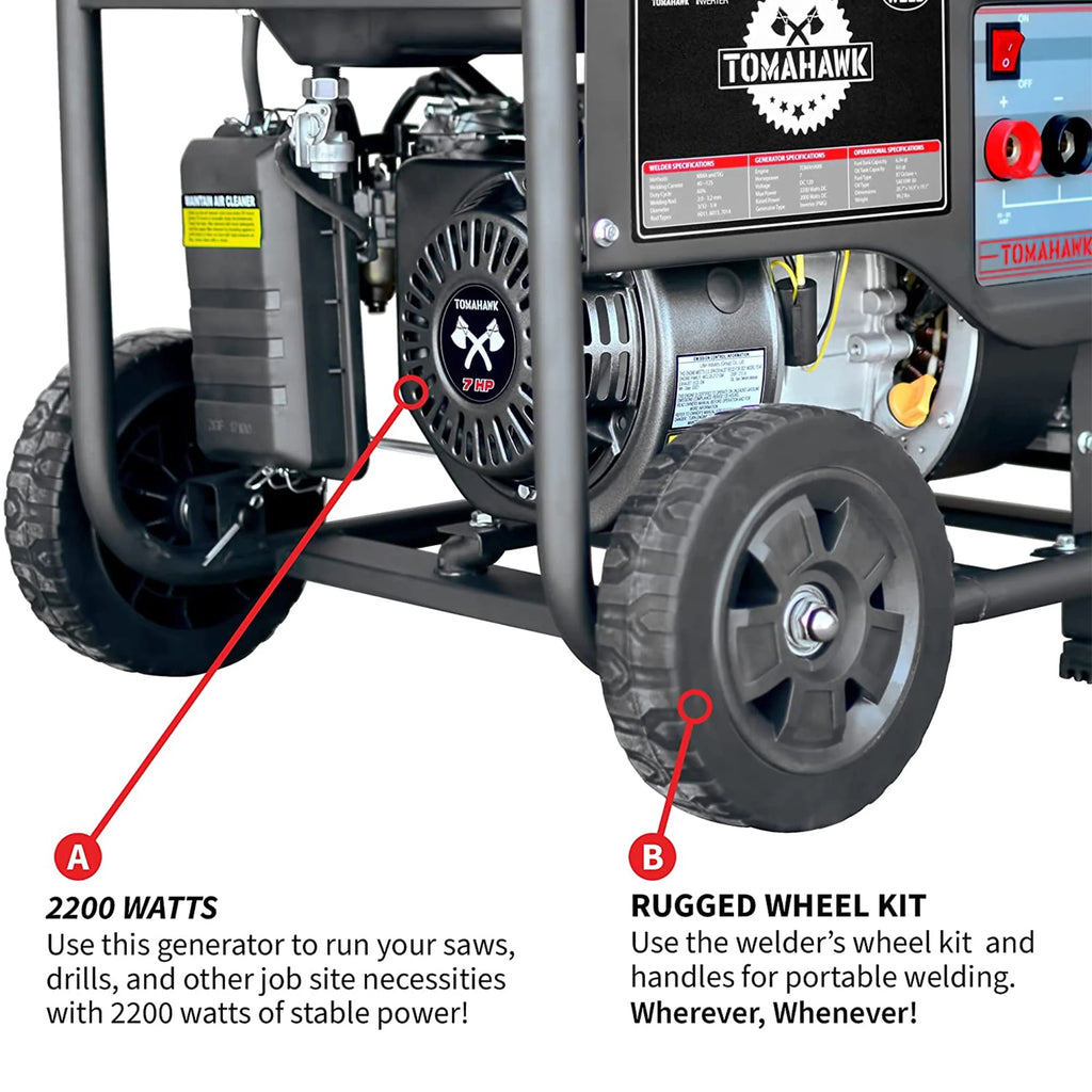 120 Amp Welder with 2,200W Generator W4164