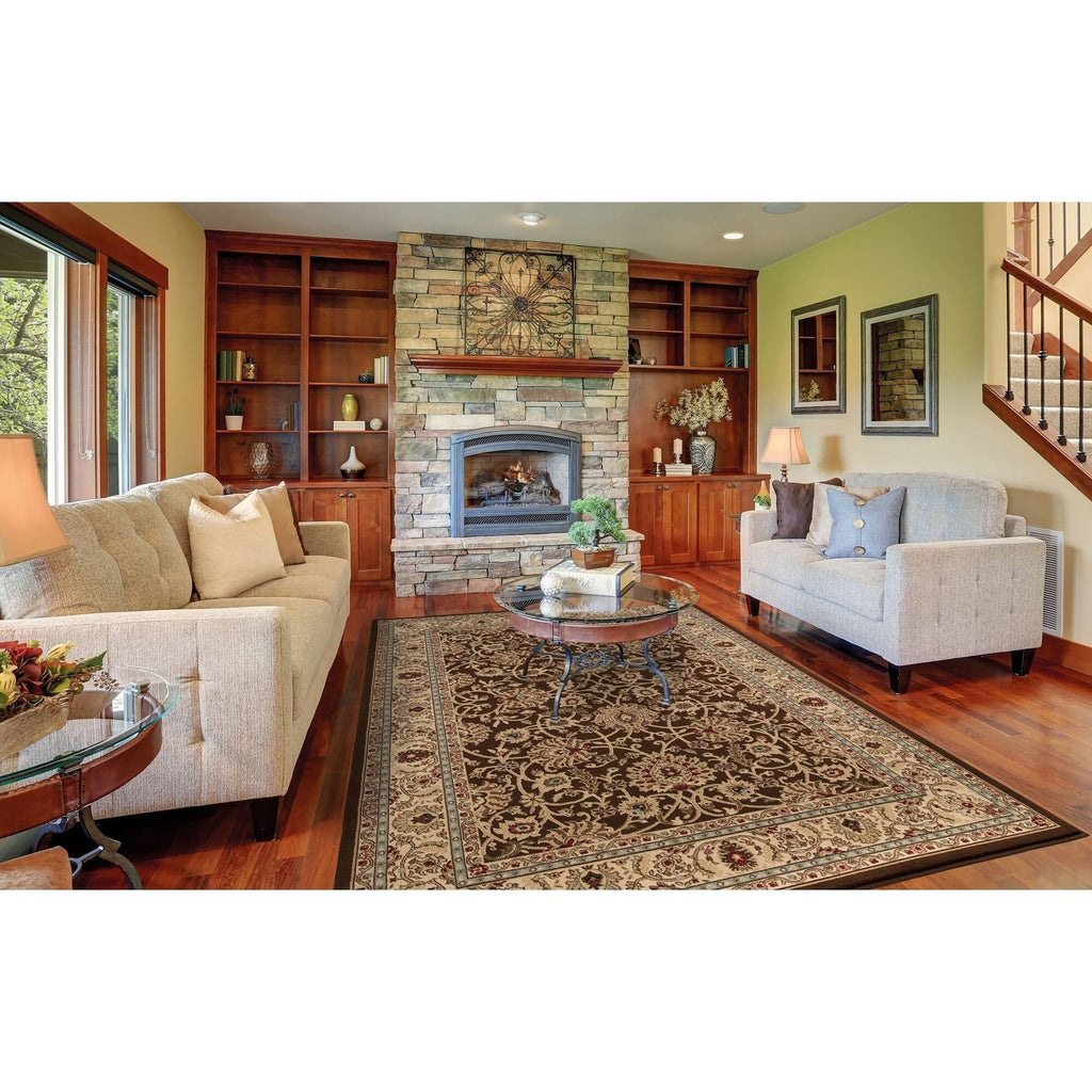 Brown Ankara Mahal Rug E354