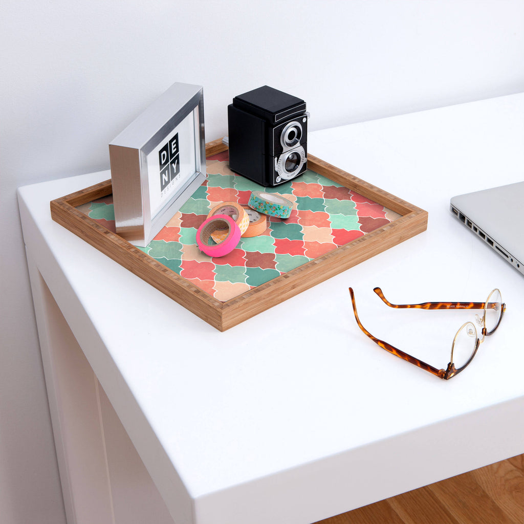 Morocco Pastel Square Tray, 12 x 12 W4047