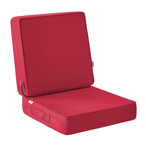 Outdoor Deep Seat Cushion Set 24 x 24 x 4 Inch Navy Blue C661