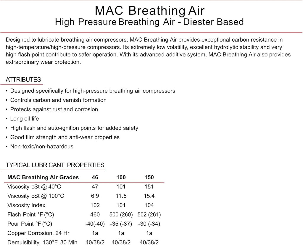 High Pressure Reciprocating Air Compressor Lubricating Oil Y88213