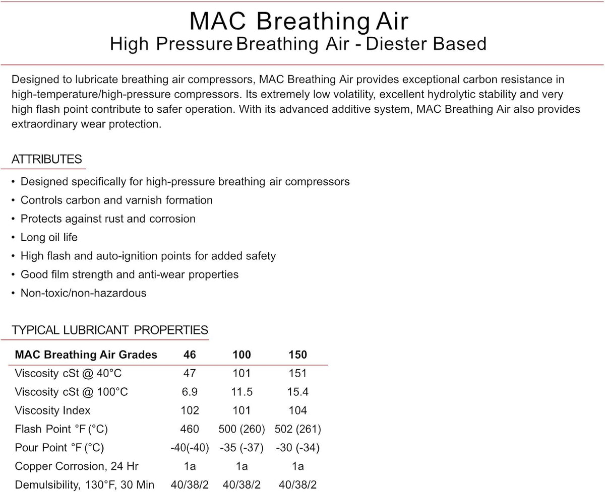 High Pressure Reciprocating Air Compressor Lubricating Oil Y88213