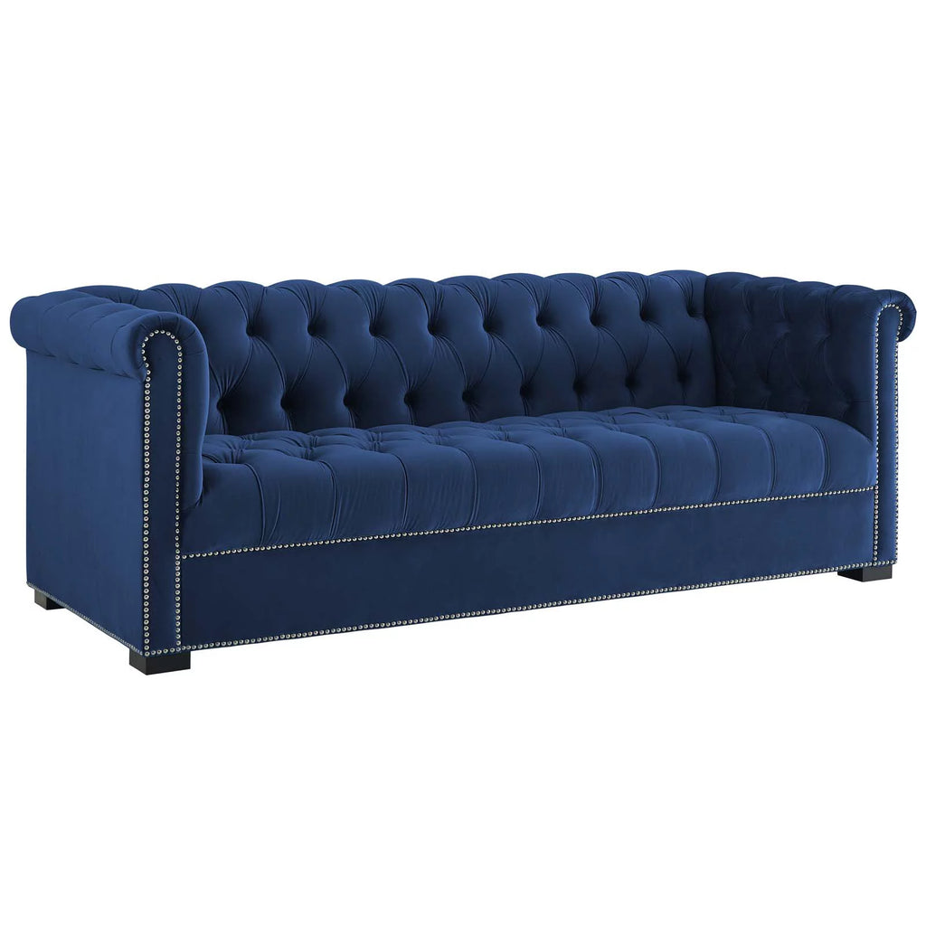 Performance Velvet Sofa in Midnight Blue L156865