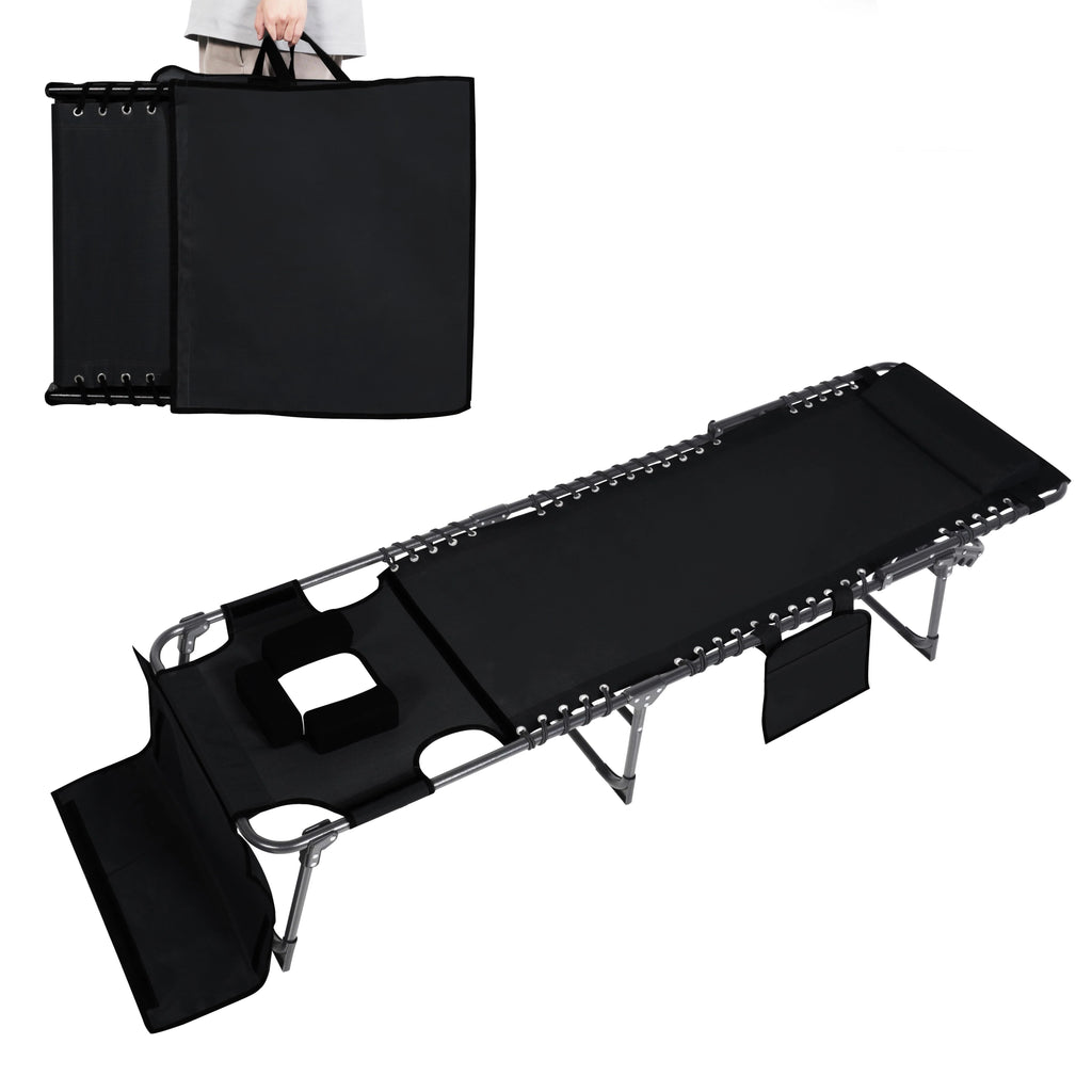 5-Position Adjustable Tanning Chair with Face & Arm Hole U85560