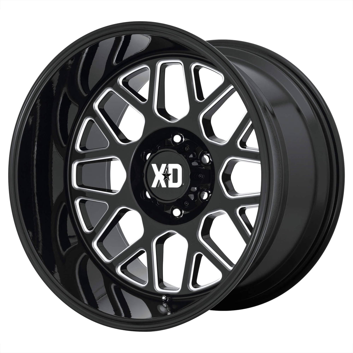 Gloss Black Milled 20x9 8x170 0mm Wheel R450