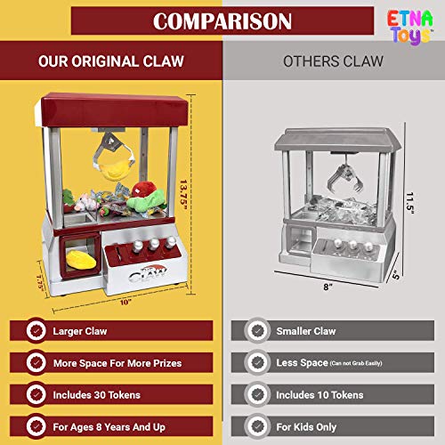 Electronic Arcade Claw Machine Candy Prize Dispenser with Sound O871346