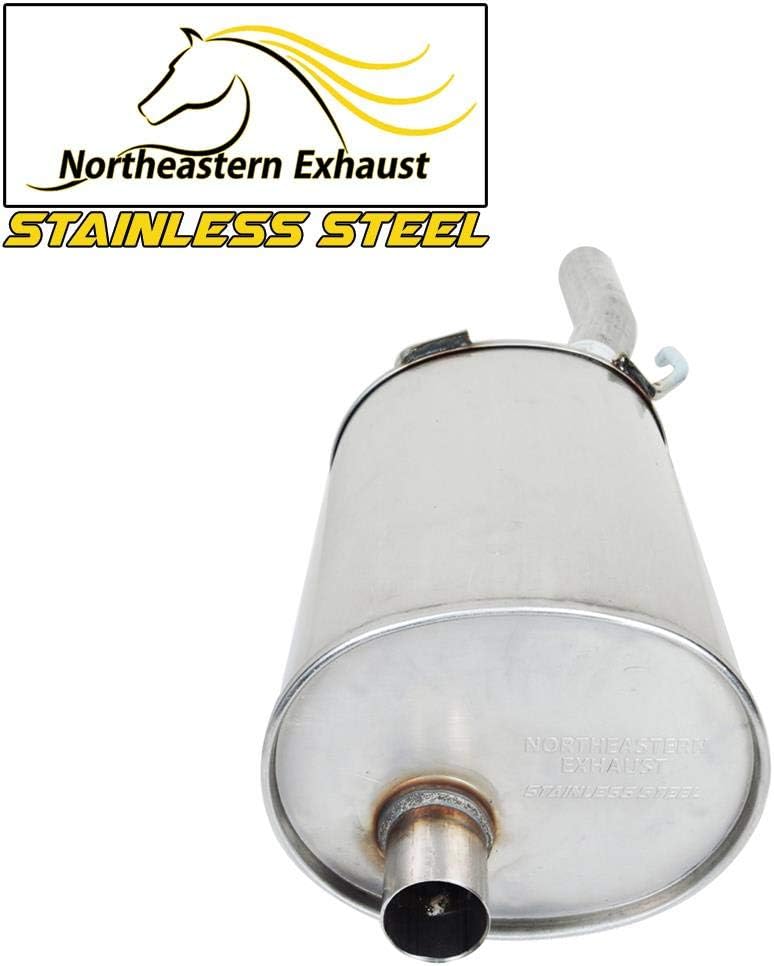 Stainless Steel Resonator Muffler Pipe Exhaust System Kit U34430