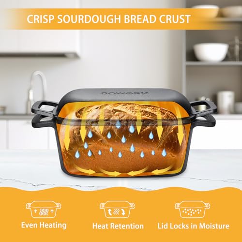 3.6QT Pre-Seasoned Cast Iron Dutch Oven with Lid C59654